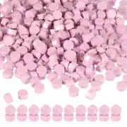 Wax Seal Beads, 600 Pack Sealing Wax Beads Octagon Wax Seal Stamp Beads, Pink