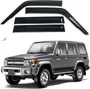 Side Window Deflectors, Compatible with Toyota Land Cruiser 78 Prado Lc78 Fj78 Fj76 Fj79 1990-1995 Door Sun Rain Visor