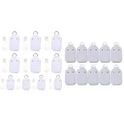 10Pcs Clear Bottles with Sleeve Refillable Hand Sanitizer Squeeze Holder