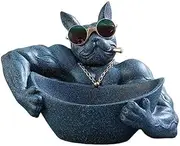 Candy Dish Dog Model Statue Storage Box Key Phone Watches Jewelry Tray Home Decorative Desk Accessories Decor Gift Storage Box Bin Desk Decor/718