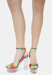 [Lemon Drop by Privileged] Rainbow Turino Platform Heels