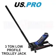 US PRO Tools 3 Ton Low Profile Trolley Jack Rapid Lift Rockhold 10108