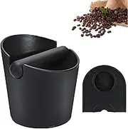 Espresso Coffee Knock Box, Coffee Grind Waste Container, Coffee Machine Accessories Bin, Shock-Absorbent Durable Barista Knock Box for Coffee Ground with Espresso Tamping Mat