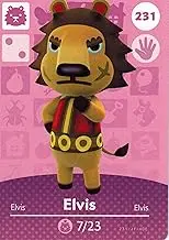 Nintendo Animal Crossing Happy Home Designer Amiibo Card Elvis 231/300 USA Version