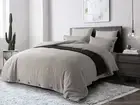 Stone Washed Linen King Duvet Cover 3-pc Set, Oeko-Tex Certified, Ultra-Soft,...