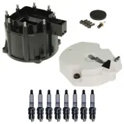 Distributor Rotor Cap & Spark Plugs 0.045" Kit ACDelco For Chevrolet Pontiac V8 (for: Chevrolet)