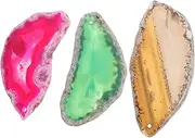KONTONTY Unique Natural Agate Pendants DIY Hanging Decor Charms for Necklace Making