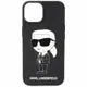 KARL LAGERFELD K/IKONIK iPhone 14 卡爾 老佛爺印花十字紋手機殼(黑色)