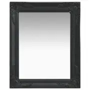 Wall Mirror Baroque Style 50x60 cm Black