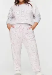 NWT PLUS SIZE 2+ / 20 - 22 LADIES PETER ALEXANDER WARM SOFT COSY BUNNY PJ SET