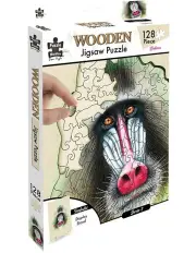 [Puzzle Master] Wooden Jigsaw Baboon Puzzle 128 Piece