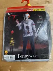Pennywise Adult Men's Halloween Top Costume Large ( 36/38) New No Mask Included