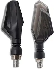 Turn Signal Indicator Motorcycle Turn Signals Lights 12V Flasher Motorcycle Led Flowing Water Blinker Moto Indicator Turn Signal Lamp (Color : White)
