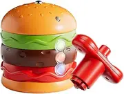 Battling Top Toy – Fun Kids Battling Top Toy with Music | Luminous Fidget Hamburger Spinner for Stress Relief | Rotating Children's Toy Girl Electric Gift Flash for Interactive Light-Up Play