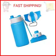 Collapsible Water Bottle, Foldable Water Bottle for Travel & Collapsable Water B