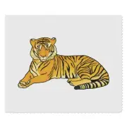 2 x 'Crouching Tiger' Microfibre Lens / Glasses Cleaning Cloths (LC00028794)