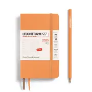 Weekly Planner & Notebook 2025, Softcover (Apricot) - A6