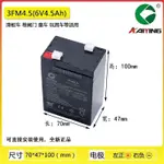 蓄電池 凱鷹龍威6V4AH/20HR童車蓄 電池 電子秤音響安防兒童玩具車6伏電瓶