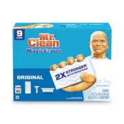 Procter & Gamble 69516 Magic Eraser, 4.6 X 2.4, 0.7" Thick, White, 9/pack