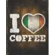 I Heart Coffee: Ireland Flag I Love Irish Coffee Tasting, Dring & Taste Lightly Lined Pages Daily Journal Diary Notepad