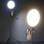 Weilisi 10.5" Ring Light with 69" Tripod Stand and Phone Holder Kit, Full-Scr