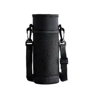 Waterproof Sport Water Bottle Cover Solid Color Umbrella Storage Bag Water Cup Bag Travel Outdoor black