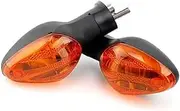 Front Rear Turning Indicator Lights Rear Turn Signal Indicator Light, for NC700X CBR 600RR CBR1000RR CB1000R CBF1000 FAZE250 Motorcycle Turning Blinker Lamp Motorcycle Turn Signal Lights(BLACK