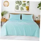 100% Egyptian Cotton Sheets - 1200 Thread Count, Luxury & Queen Spa Blue