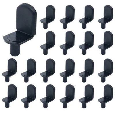 Shelf pins, 40pcs L-Shaped Clips 1/4 Inch Shelf Support Pegs for Glass Suppor...
