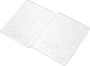 Beatifufu 2 Pack Nail Art Stamping Plates Silicone Nail Templates Set for Manicure