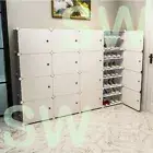 White Cube DIY Shoe Cabinet Rack Storage Portable Stackable Organiser Stand Box