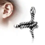 Piercing Ear Helix Cuff Snake Coiled