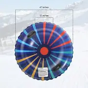 Kuptone Snow Tube 47" for Sledding, Inflatable Snow Sled, Heavy Duty NEW