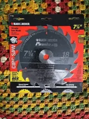 Black & Decker - 18 Carbide Tooth Piranha Circular Saw Blade [7-1/4"] #77-180