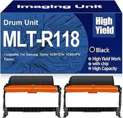 MLT-R118 Imaging Unit MLT-R118 R118 Drum Unit High Yield High Capacity Drum Unit Compatible for Samsung Xpress M3015DW M3065FW Printers 10000 Pages,MLTR118 Black-2PC