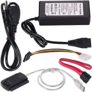 SATA/PATA/IDE Hard Drive to USB 2.0 Adapter Converter Cable for 2.5" 3.5" Har...