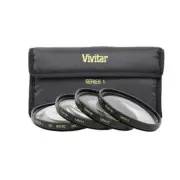 Vivitar Series 1 1 2 4 10 Close-Up Macro Filter Set w/Pouch (55mm)