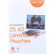 Brilliant Basics A3 Laminating Pouches - Clear