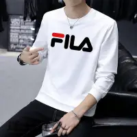 在飛比找Yahoo!奇摩拍賣優惠-『運動達人』FILA 斐樂 男圓領衛衣 經典色調 寬鬆大碼 