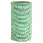 Indian Traditional Unique Dotted Plain Metal Bangles Color Pista Set Of 48