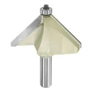 45 Degree Chamfer Router Bit 1/2" Shank 1-3/4" Cutting Edge Carbide, Gold