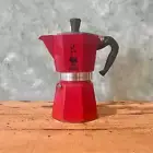 Bialetti Moka Express Red Stovetop Coffee Maker