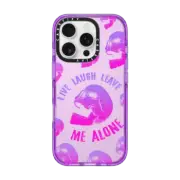 iPhone 16 Pro Impact Case Live Laugh Leave - Pink