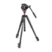 Manfrotto 190X 3-Section Aluminum Video Tripod with 500 Fluid Video Head