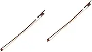 OFFSCH 2pcs Horsetail Hair Violin Bow 4/4 Size Wooden Bow Limbs for Boys and Girls for Beginners