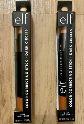 e.l.f Color Correcting Stick DEEP Skin Tones, Dark Circles, 83214, Pack Of 2