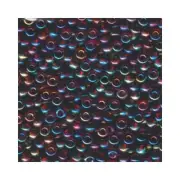 Miyuki Seed Beads 6/0 6-257 Dark Topaz AB Transparent Glass 20g Rocaille Round