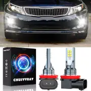 For Smart Fortwo 2008-2015 2x 6000K Front LED Fog Lights bulbs Headlight Kit (for: Smart)