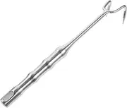FUNNETOYU Stainless Steel Meat Flipper Hook Food Turner for BBQ Grilling and Outdoor Cooking Household Meat Hook for Easy Handling and Serving