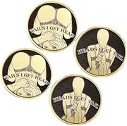 Funny Heads and Tails Coins,Heads I Get Tail-Tails I Get Head Double Side Adult Coin Lucky Token,Challenge Coin, Adult's Challenge Coins,Funny Prank for Men Women Date Night Ideas (2Pcs)